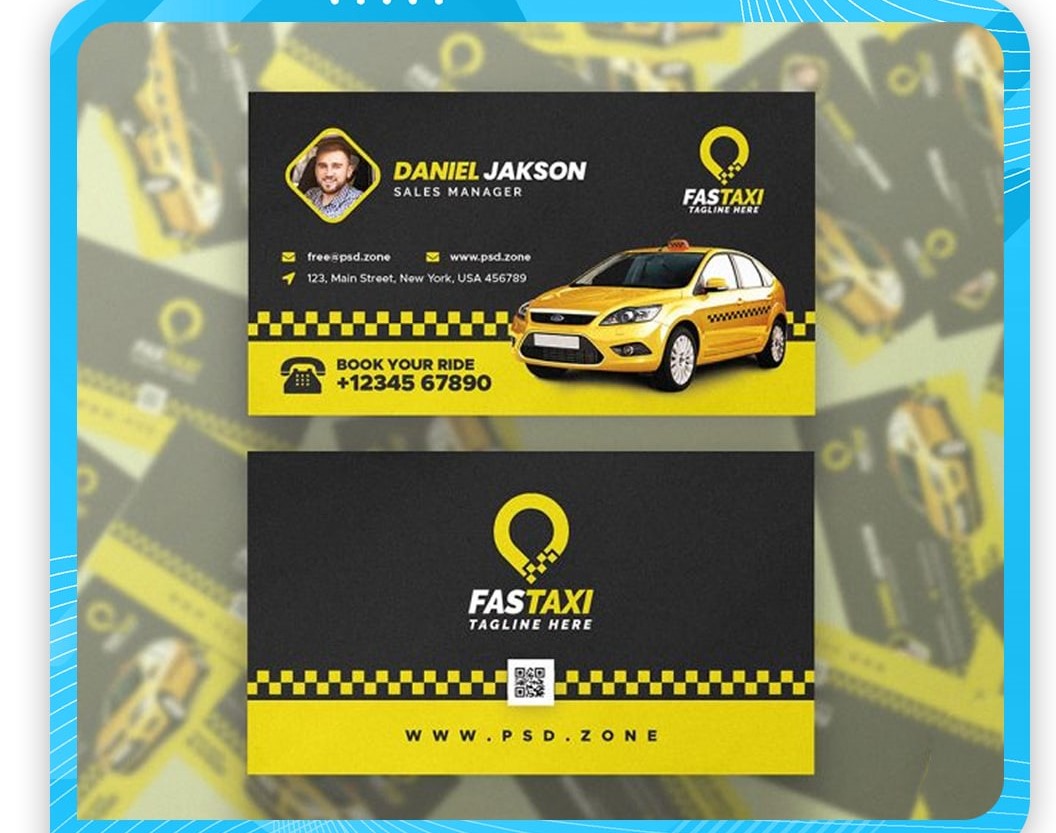 فایل لایه باز کارت ویزیت جذاب 