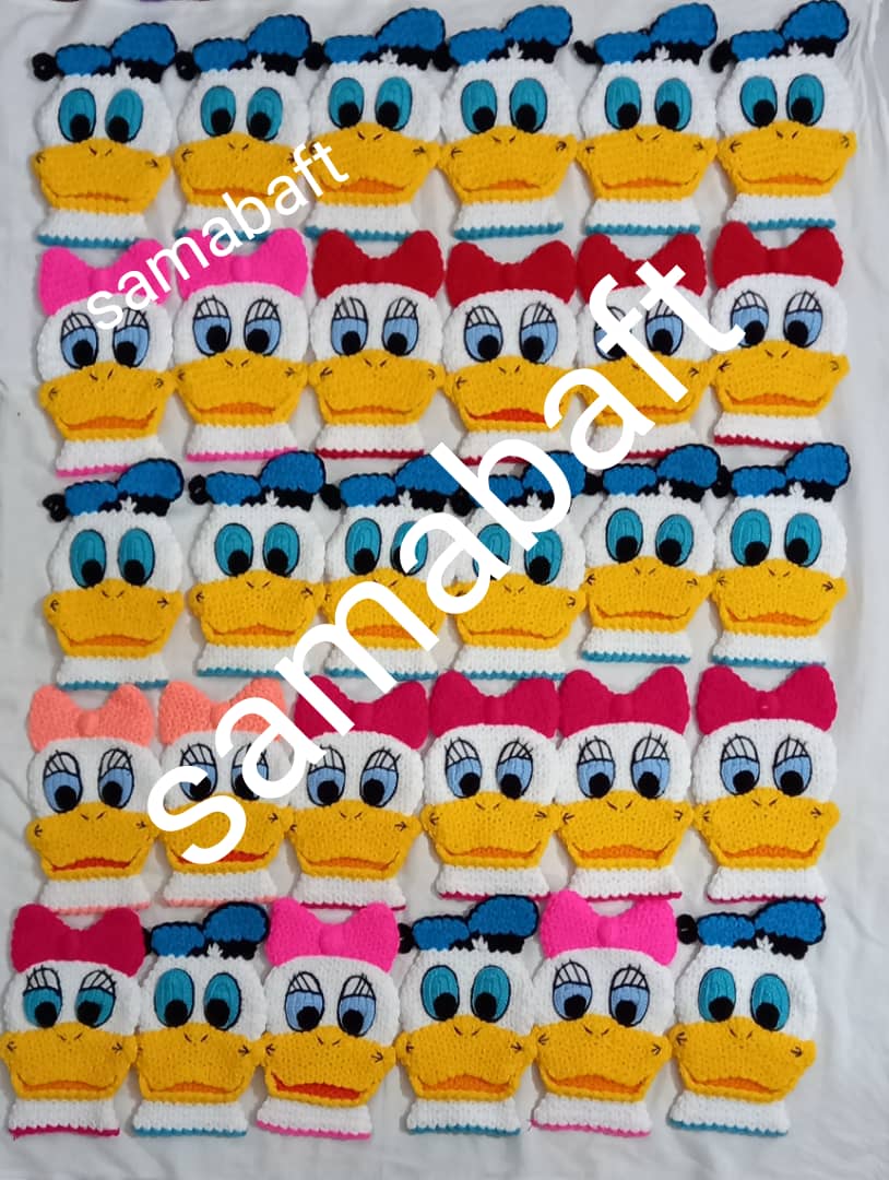 لیف های عروسکی دستبافت طرح اردک پرطرفدار 