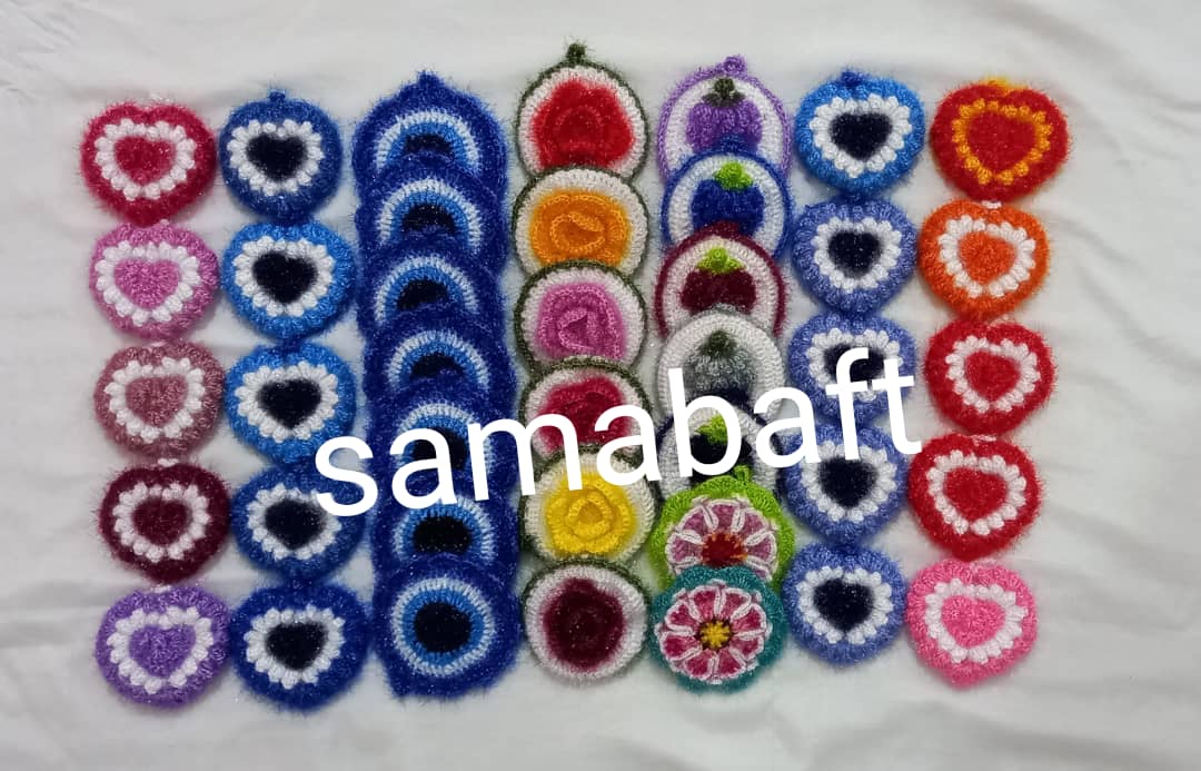 اسکاج های زیبا با کاموا سوزنی