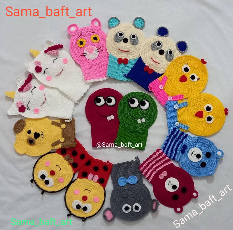 لیف های عروسکی دستبافت با کاموا اکریل تاپ با قیمت فوق استثنایی